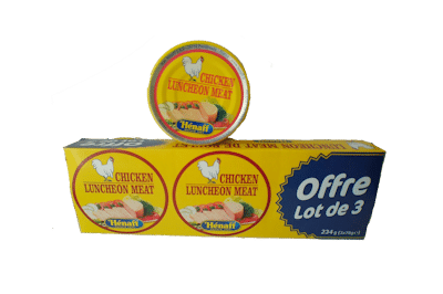 HENAFF CHICKEN  LUNCHEON MEAT LOT DE 3